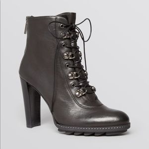Stuart Weitzman high-heel leather booties